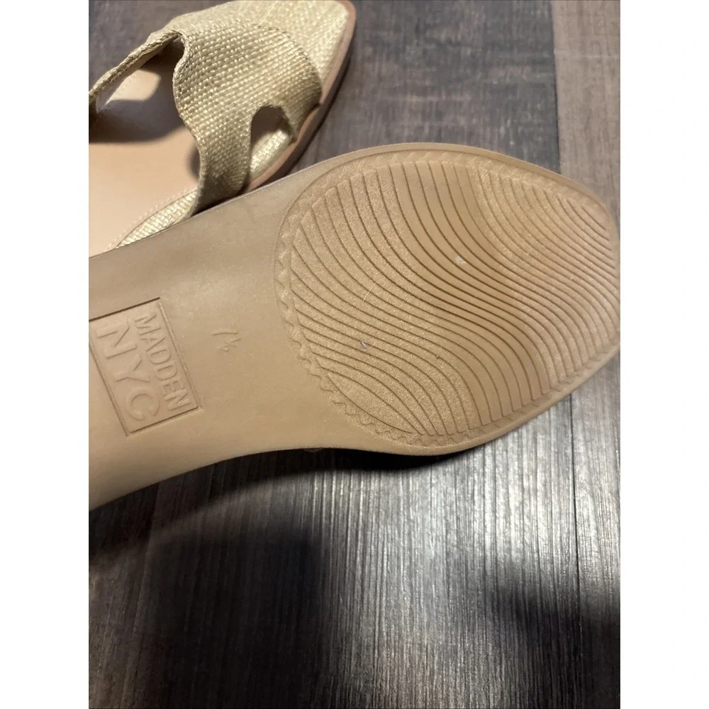 Madden‎ NYC Women's Classic Flat Slide Sandals,  7.5 Slip-On, Medium Width NWOT